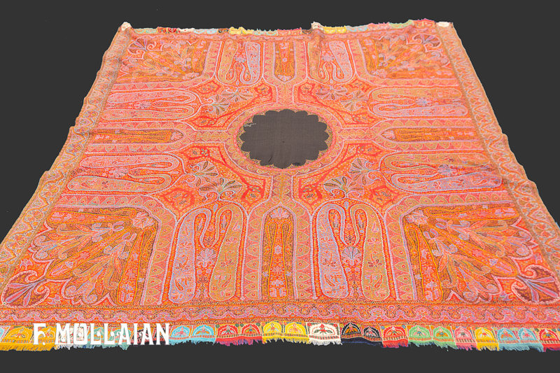 Antique Indian Kashmir Shawl Textile n°:79541762